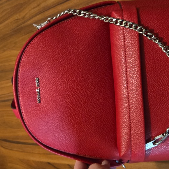 NWT Michael Kors Raspberry Medium Slater Backpack - Picture 5 of 11